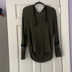 Hood olive green sweater. Stitch fix brand